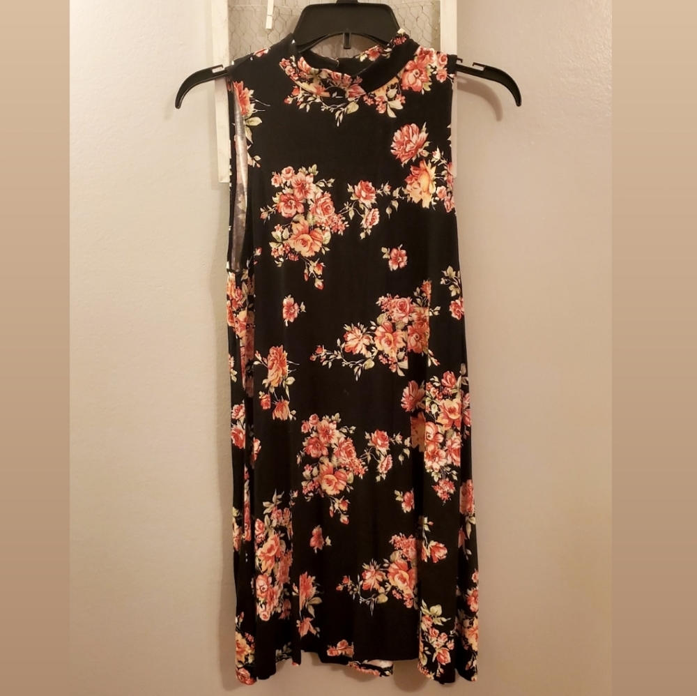 Floral Turtle Neck Dress